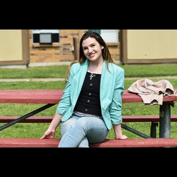 Painted denim jacket - Picture 1 of 2